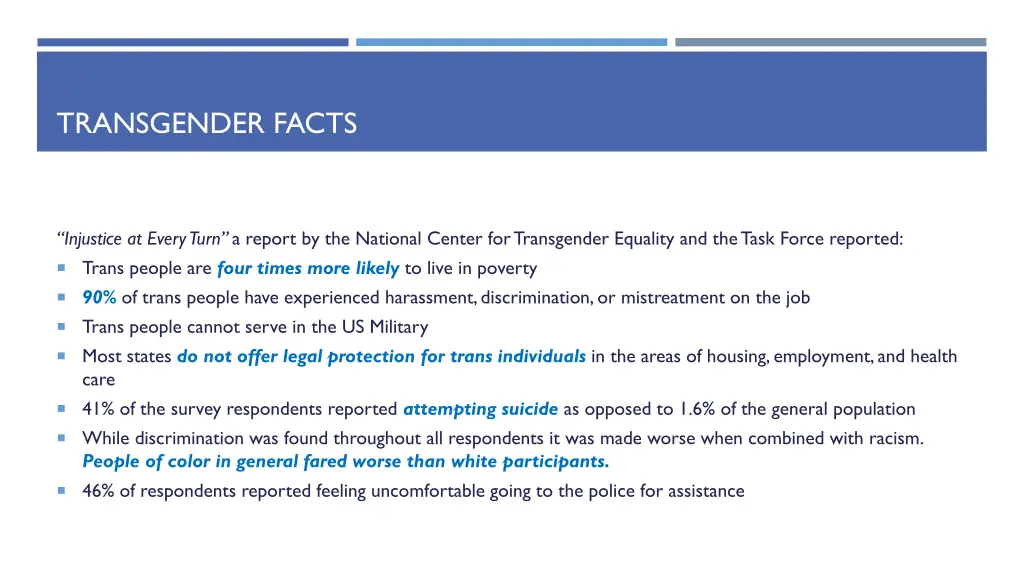 transgender facts