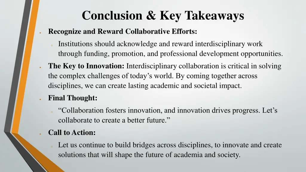 conclusion key takeaways