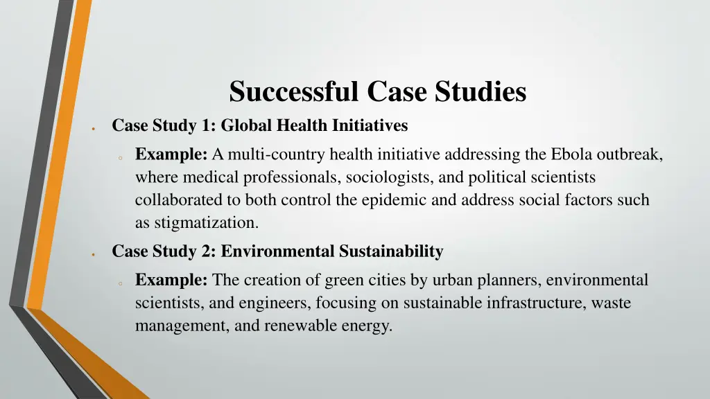 successful case studies case study 1 global
