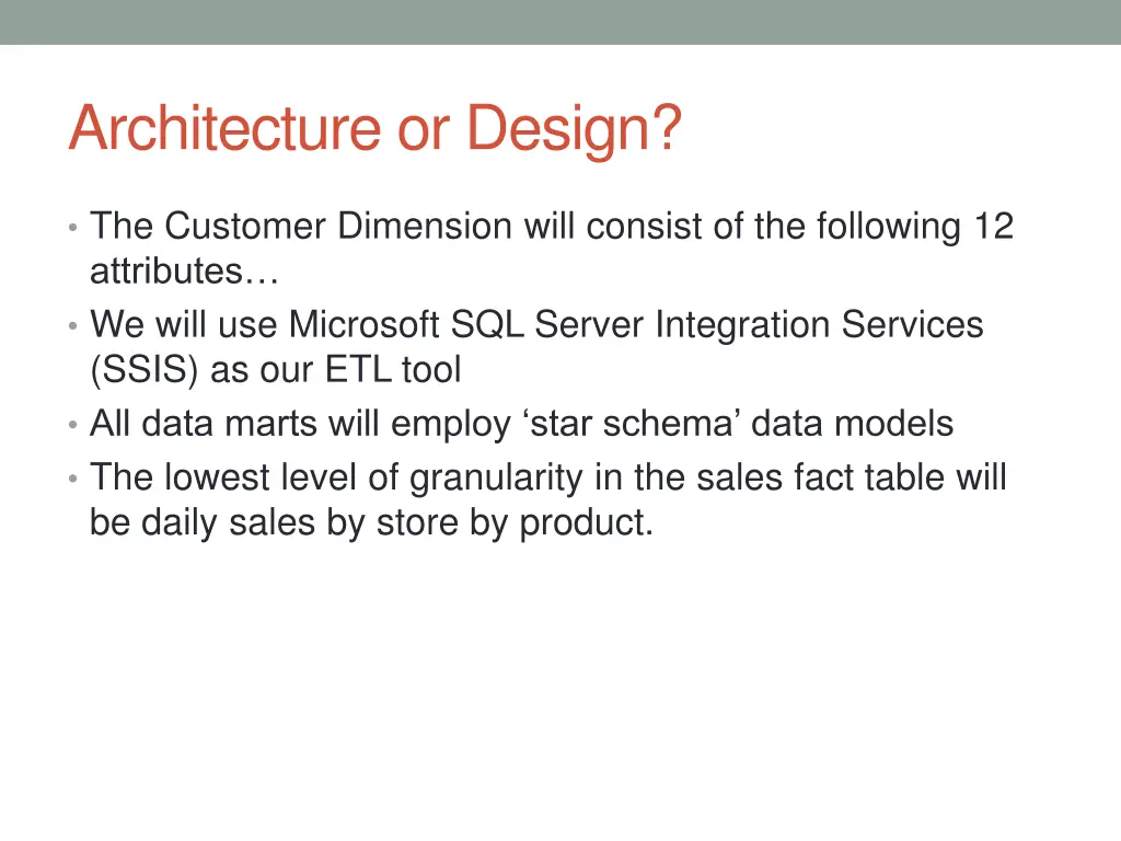 architecture or design