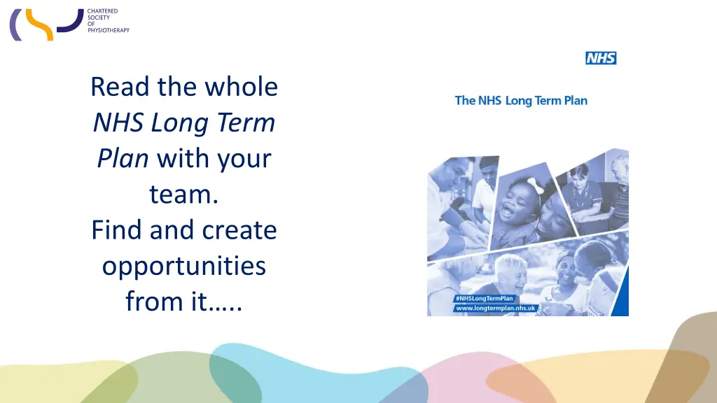 read the whole nhs long term plan with your team
