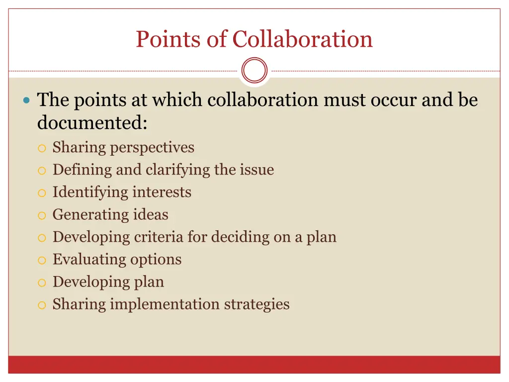 points of collaboration