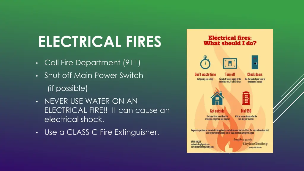 electrical fires