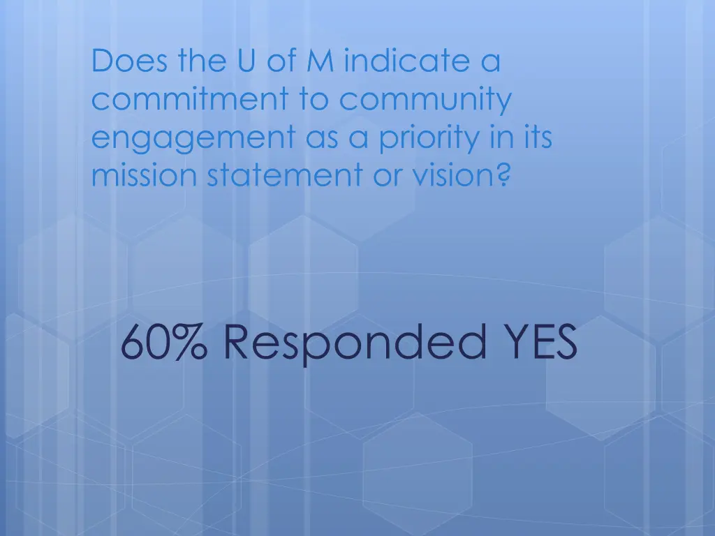 does the u of m indicate a commitment