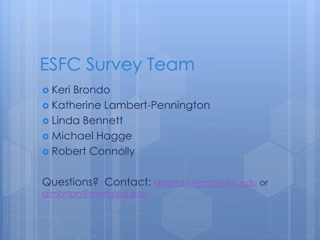 esfc survey team