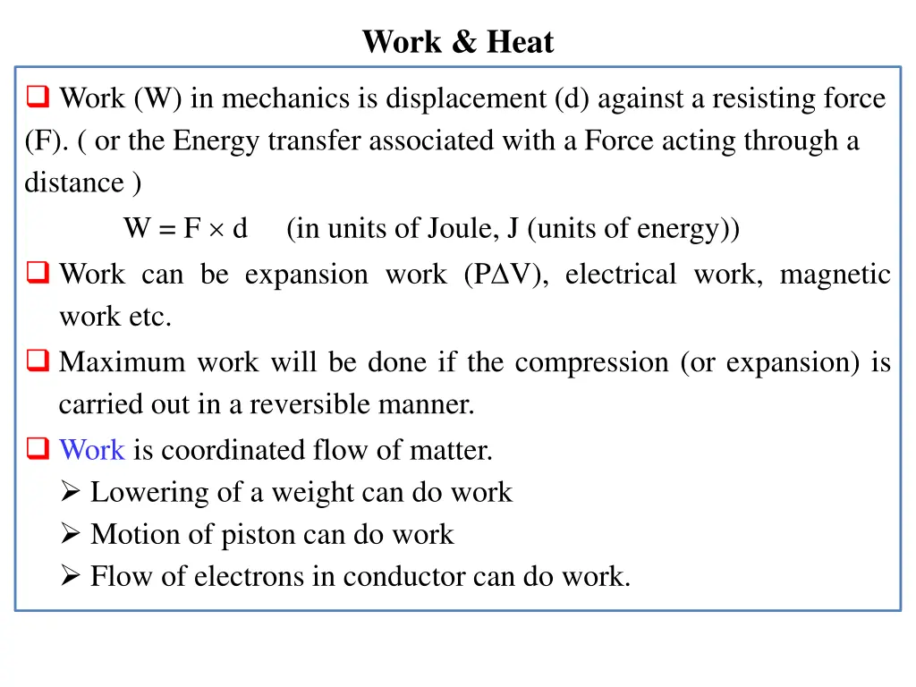 work heat 1
