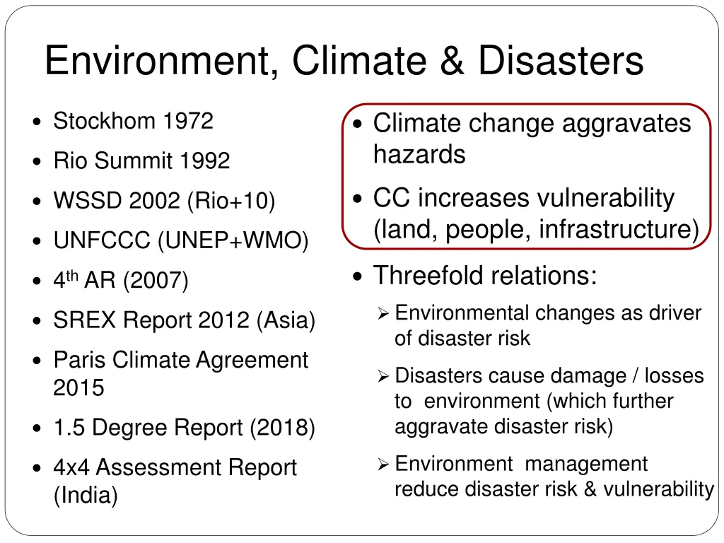 environment climate disasters
