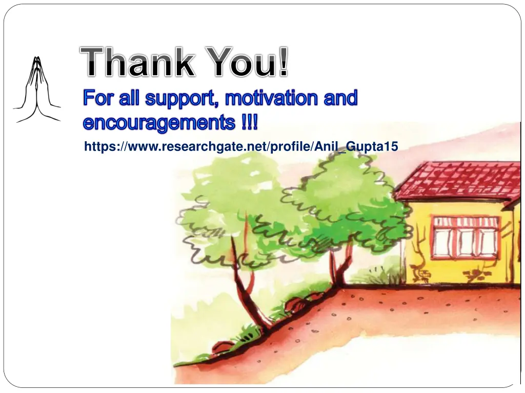 thank you for all support motivation