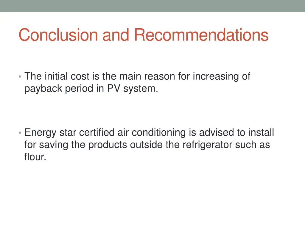conclusion and recommendations