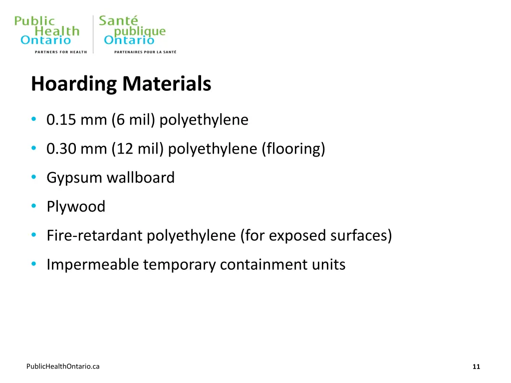 hoarding materials