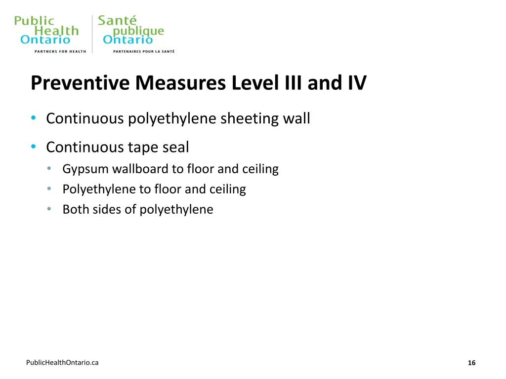 preventive measures level iii and iv 1