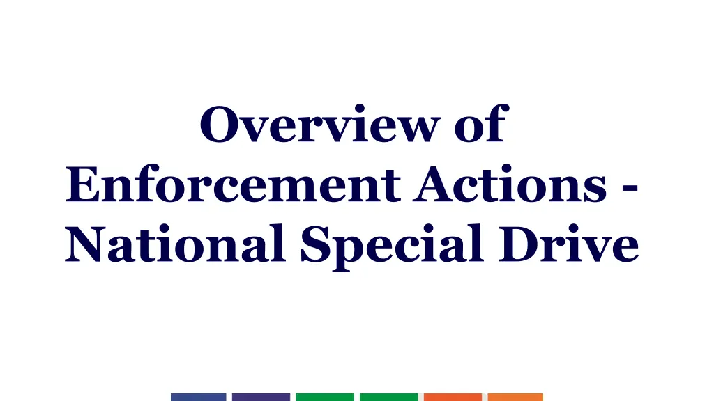 overview of enforcement actions national special