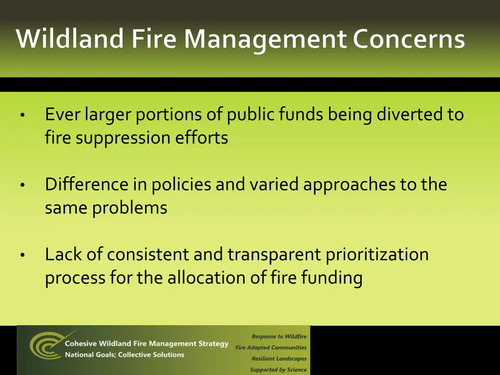 ever larger portions of public funds being