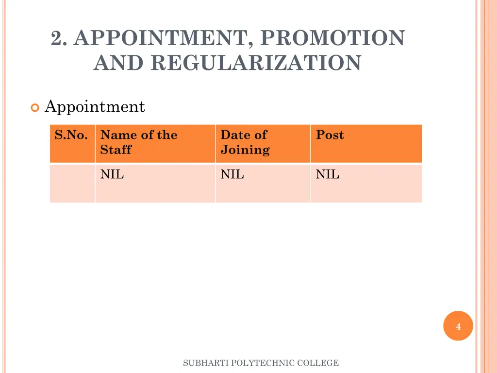2 appointment promotion and regularization