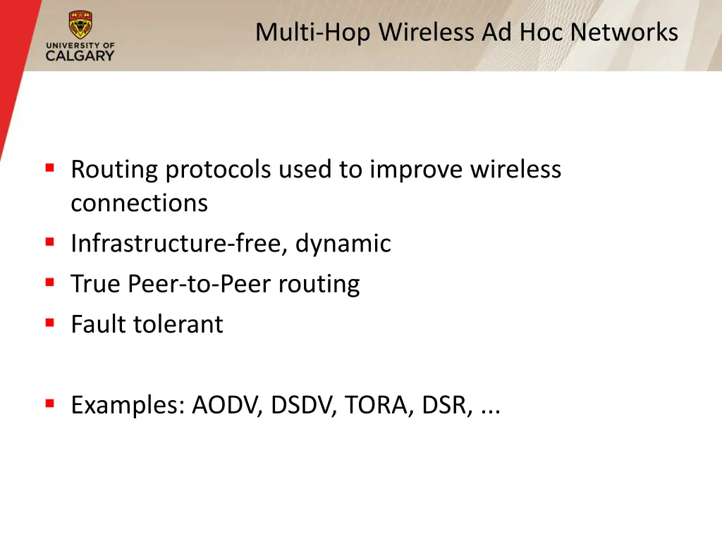 multi hop wireless ad hoc networks