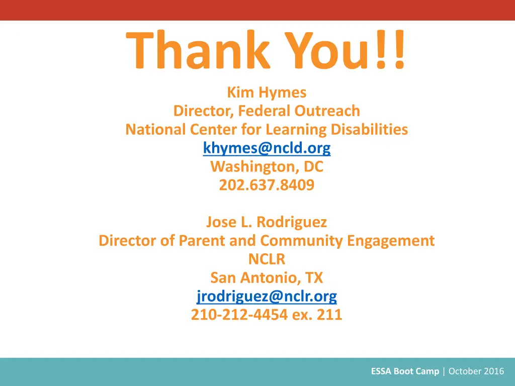 thank you kim hymes director federal outreach
