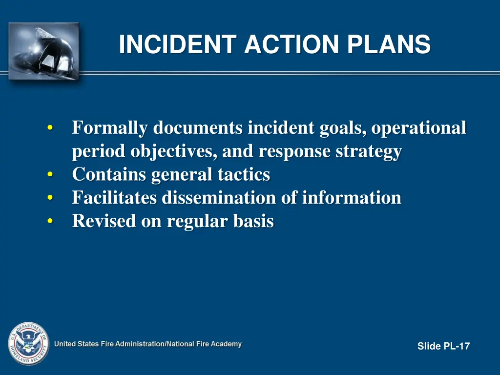 incident action plans