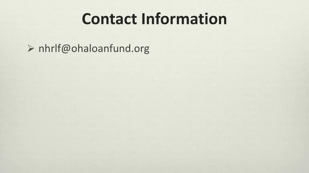 contact information