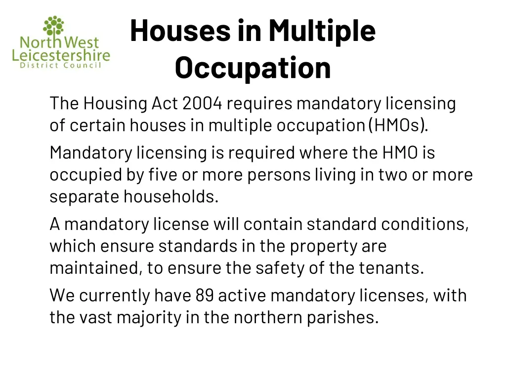 houses in multiple occupation the housing