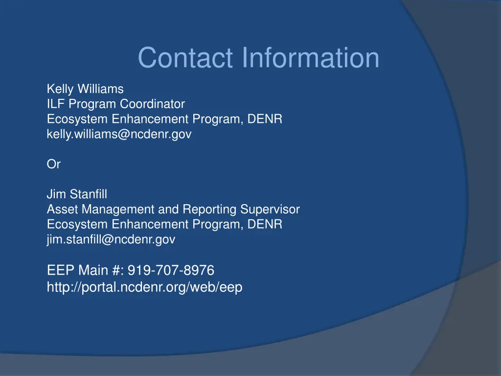contact information