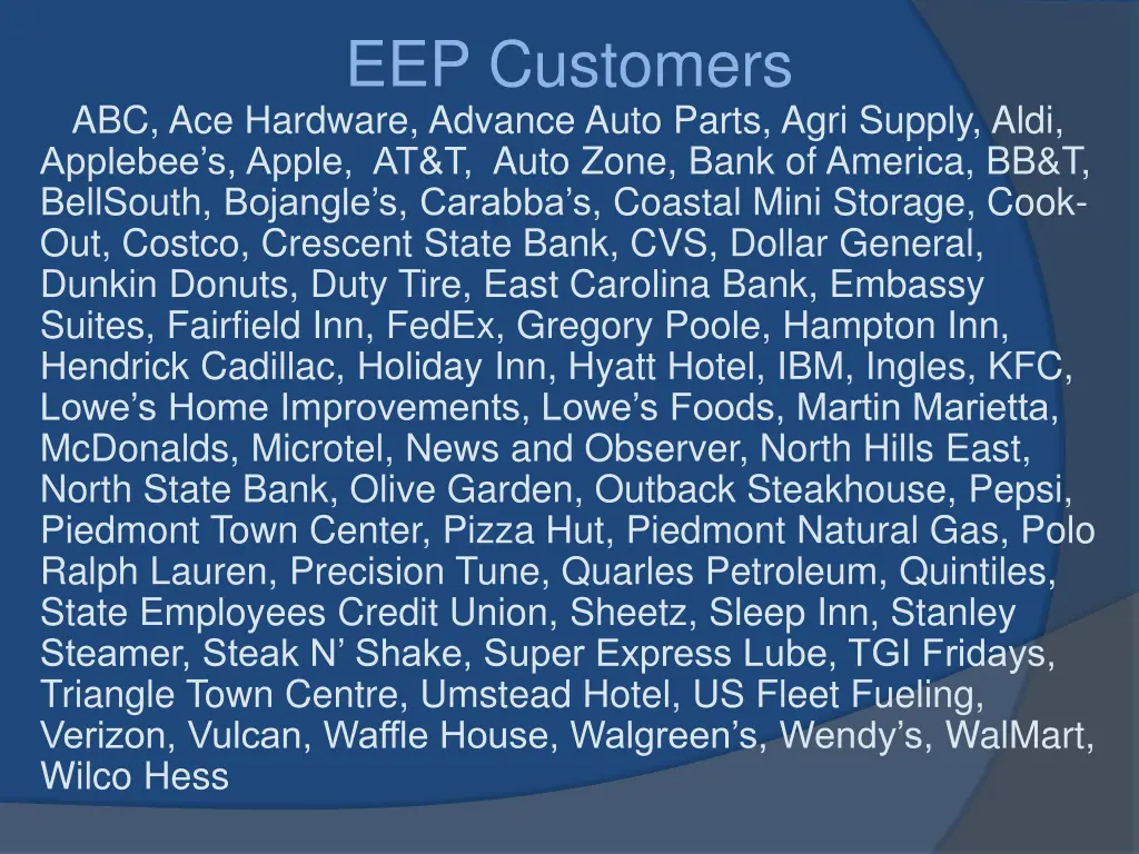 eep customers