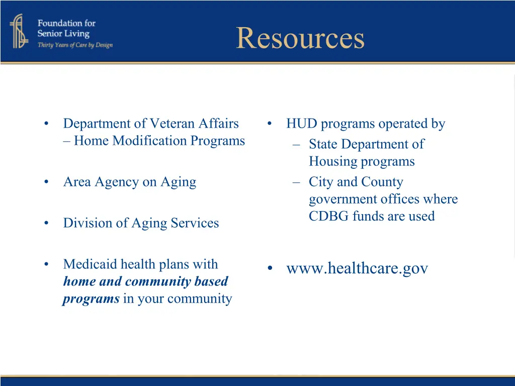 resources