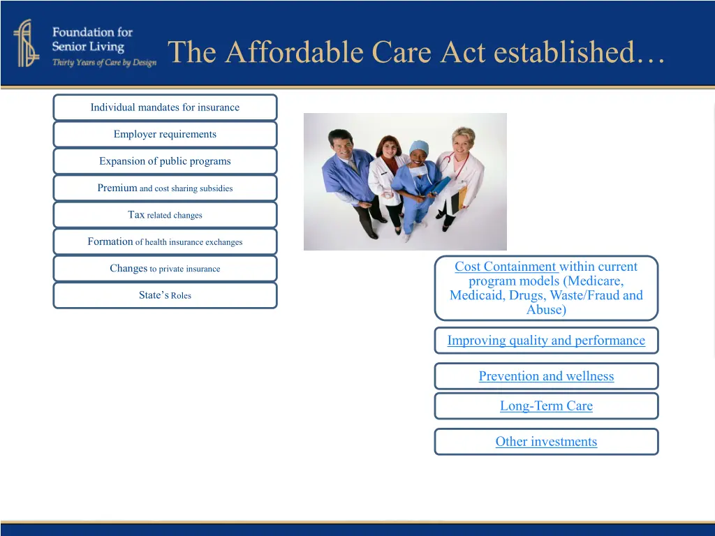 the affordable care act established