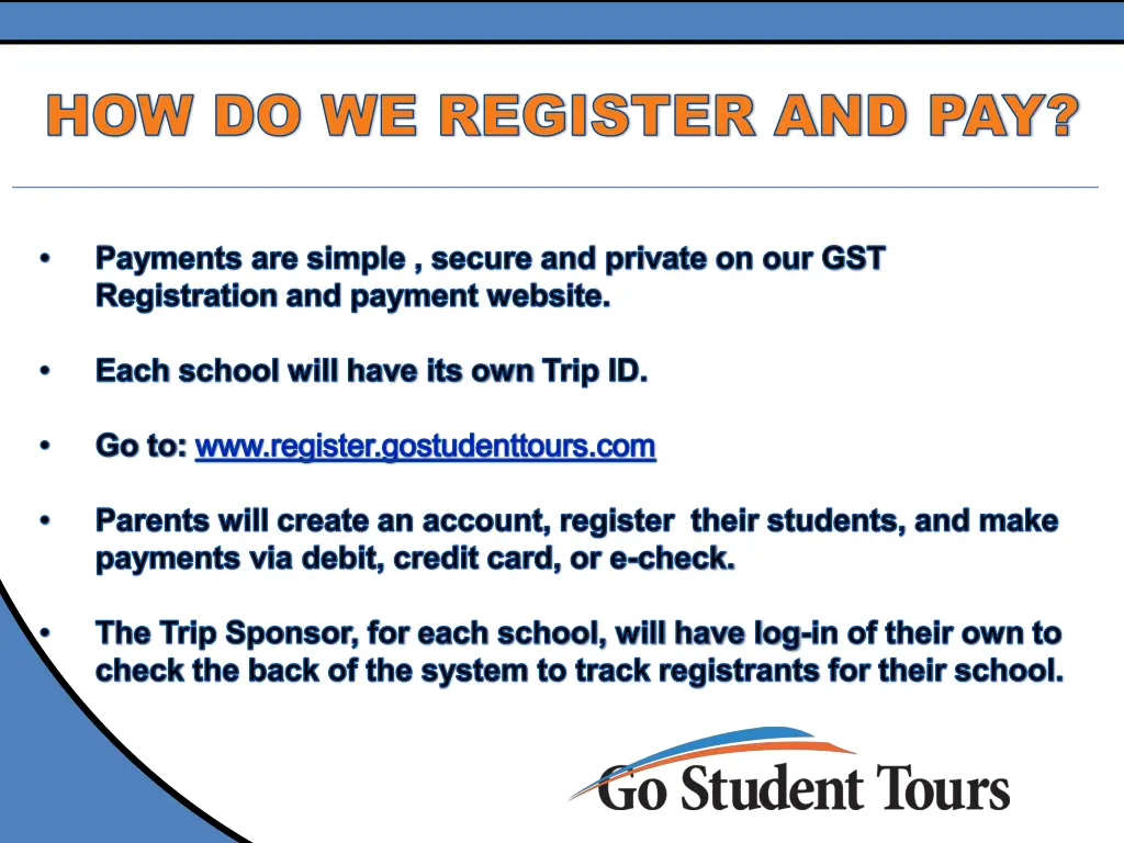 how do we register and pay how do we register