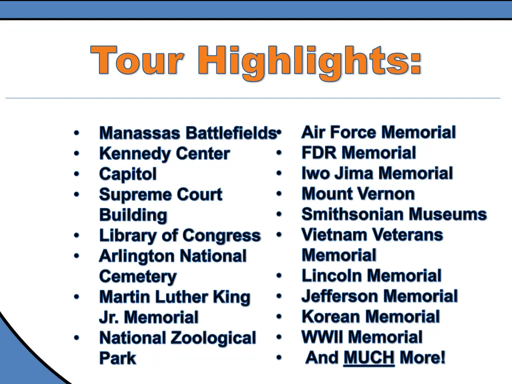 tour highlights tour highlights