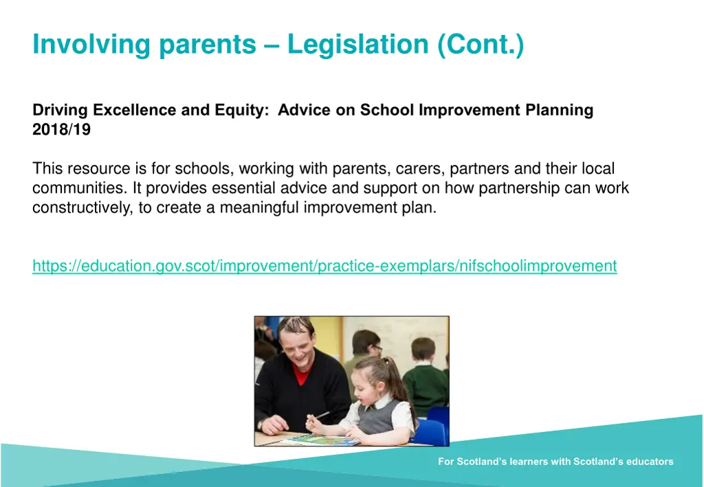 involving parents legislation cont 2