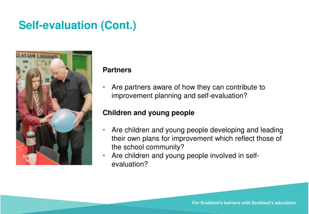 self evaluation cont