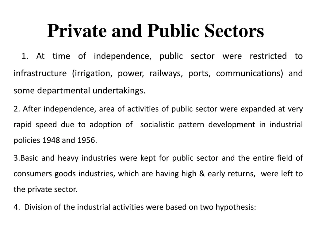 private and public sectors