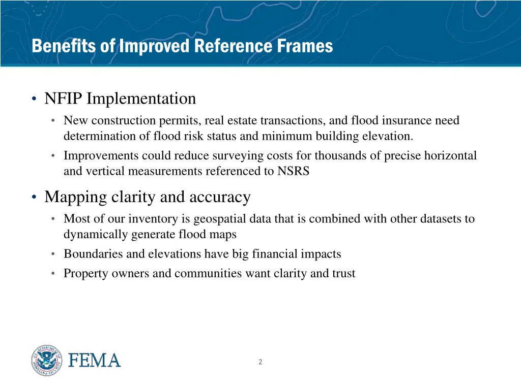benefits of improved reference frames