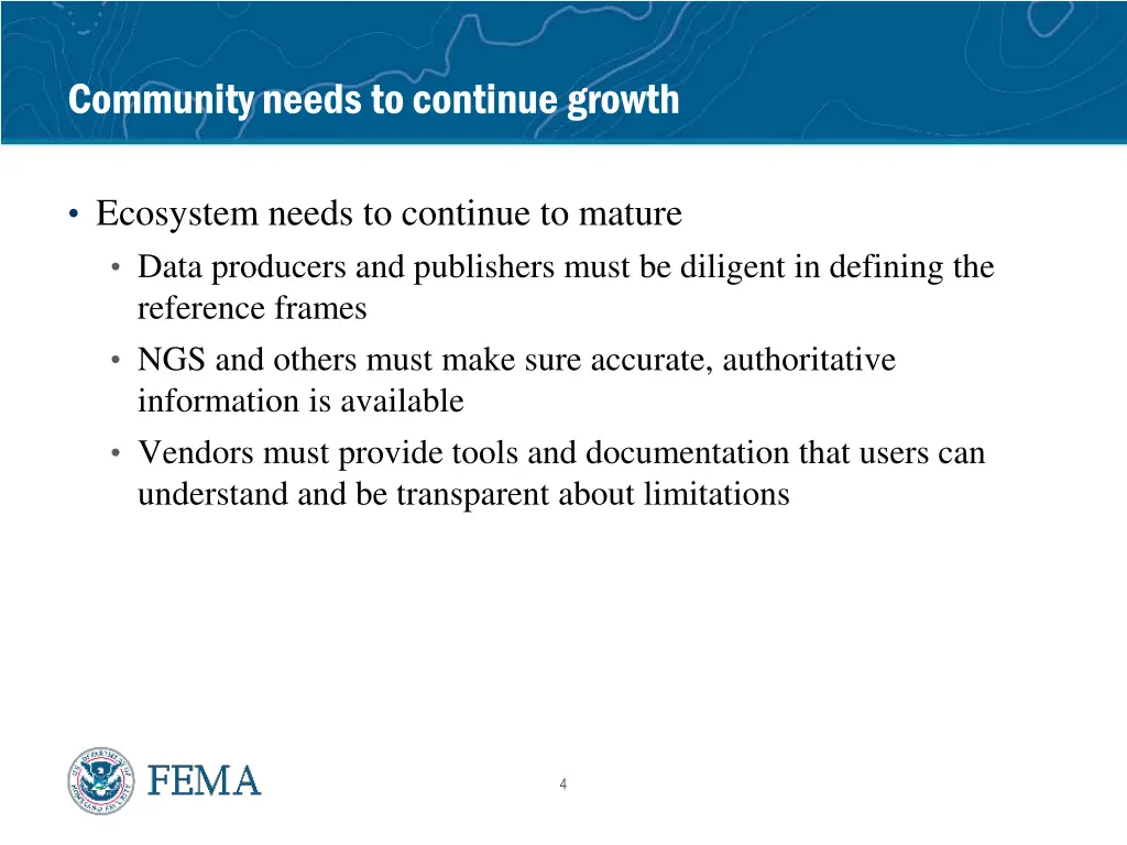 community needs to continue growth