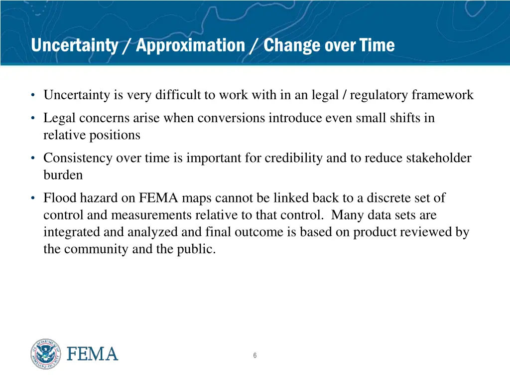 uncertainty approximation change over time
