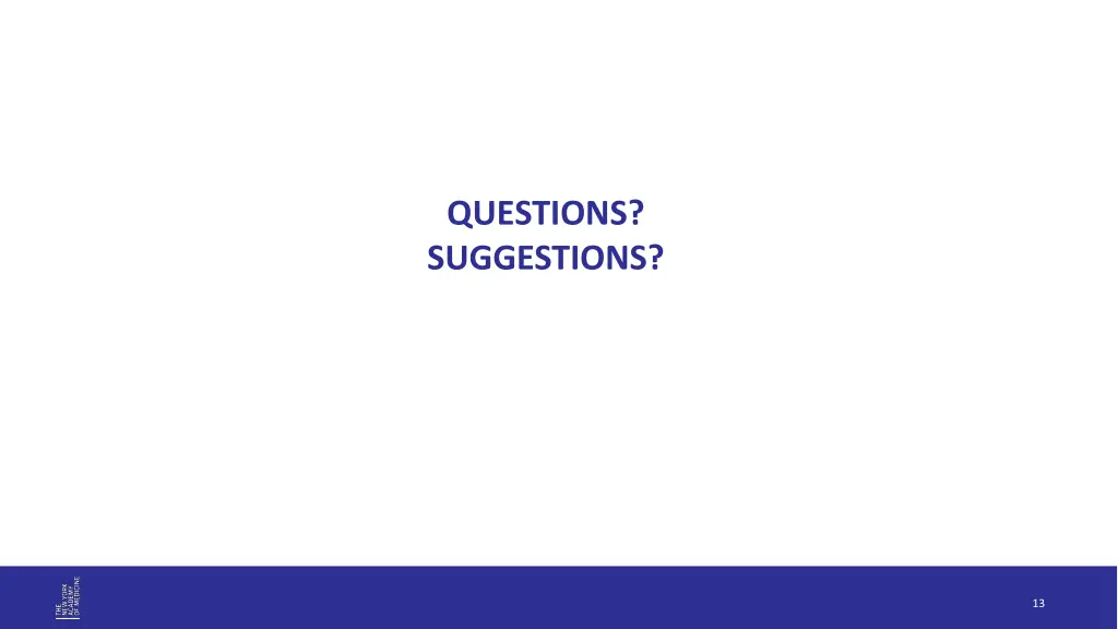 questions suggestions