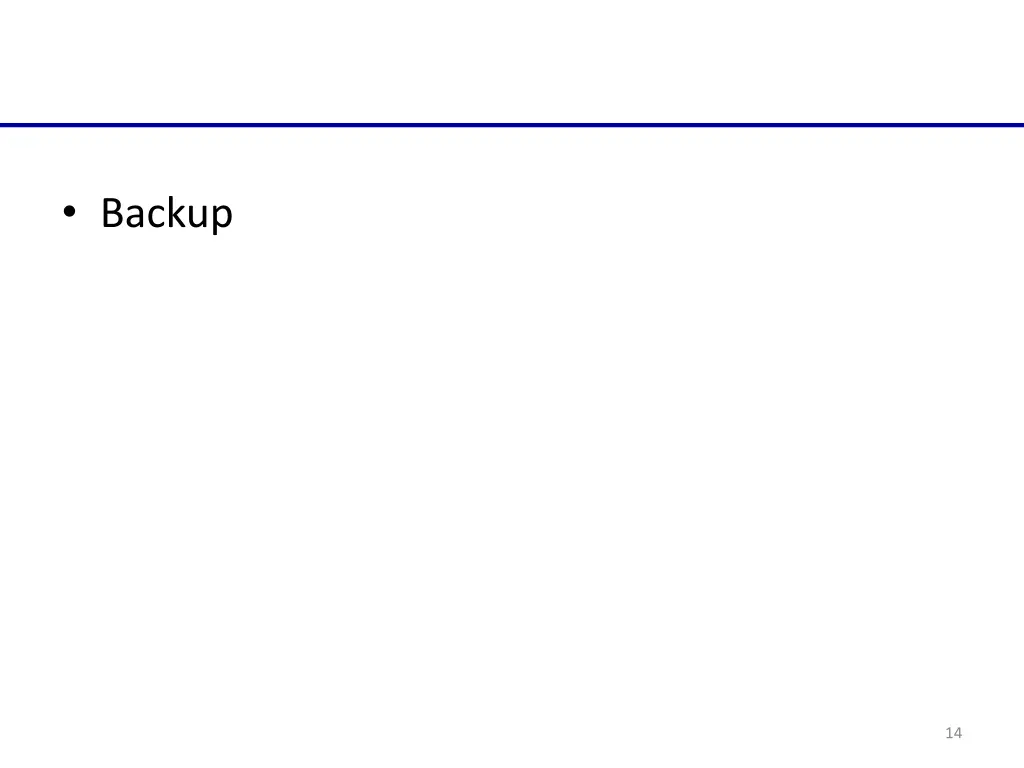 backup