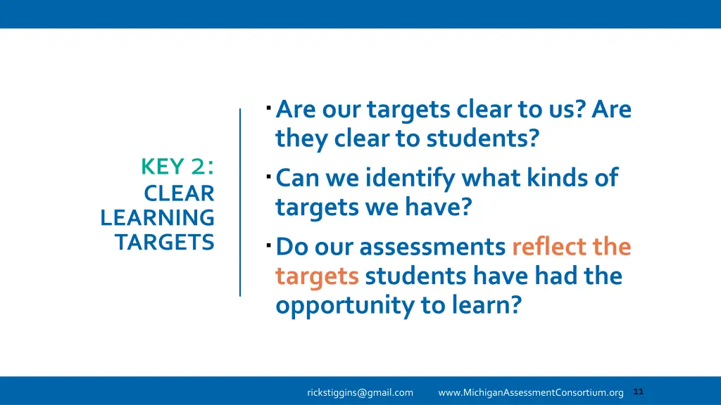 are our targets clear to us are they clear