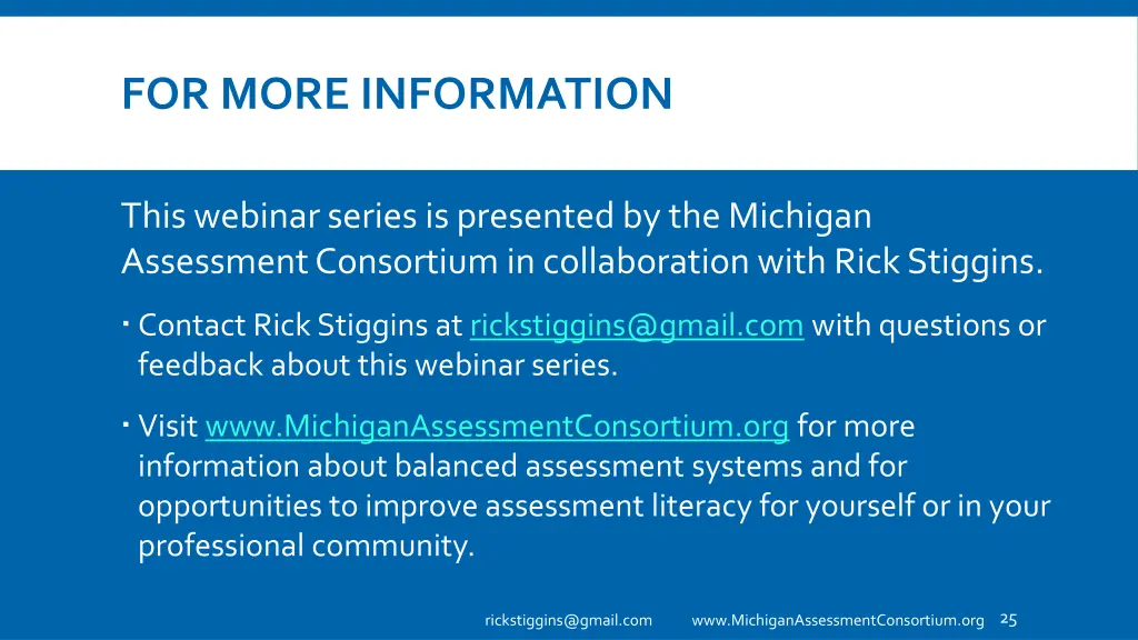 for more information