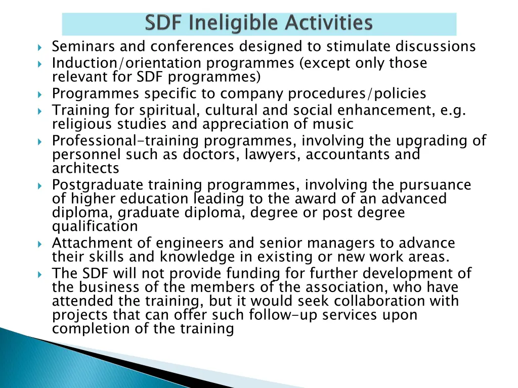 seminars and conferences designed to stimulate