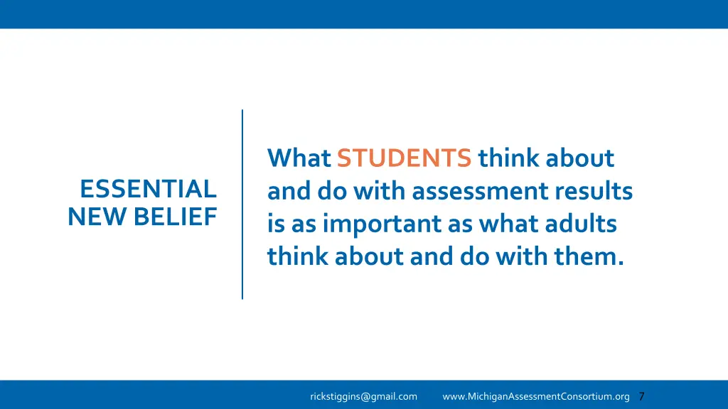 what students think about and do with assessment