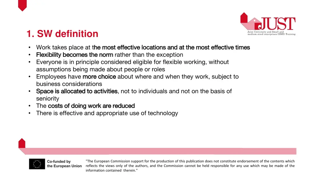 1 sw definition