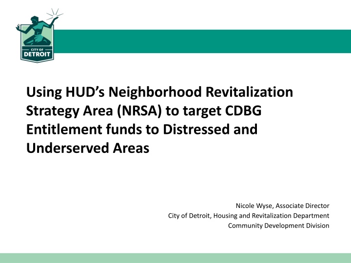 using hud s neighborhood revitalization strategy