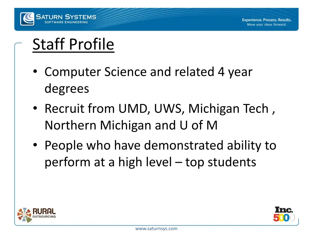 staff profile