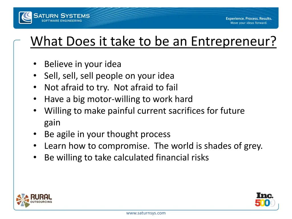 what does it take to be an entrepreneur