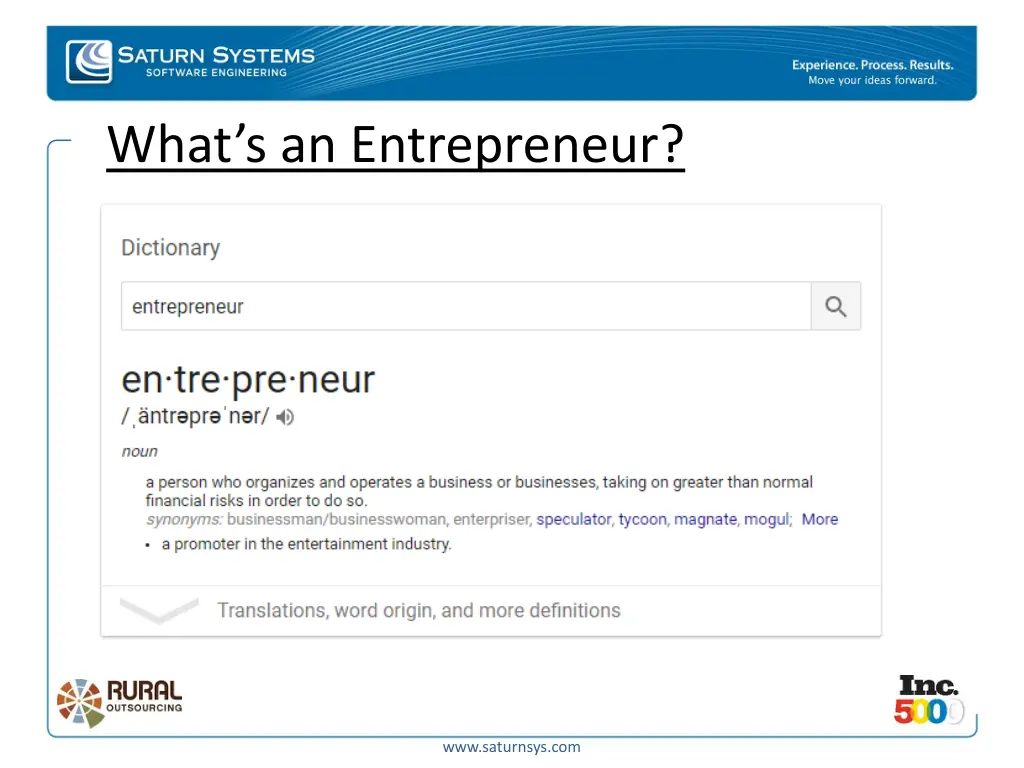 what s an entrepreneur