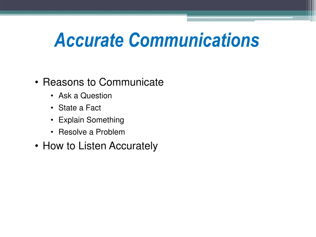 accurate communications