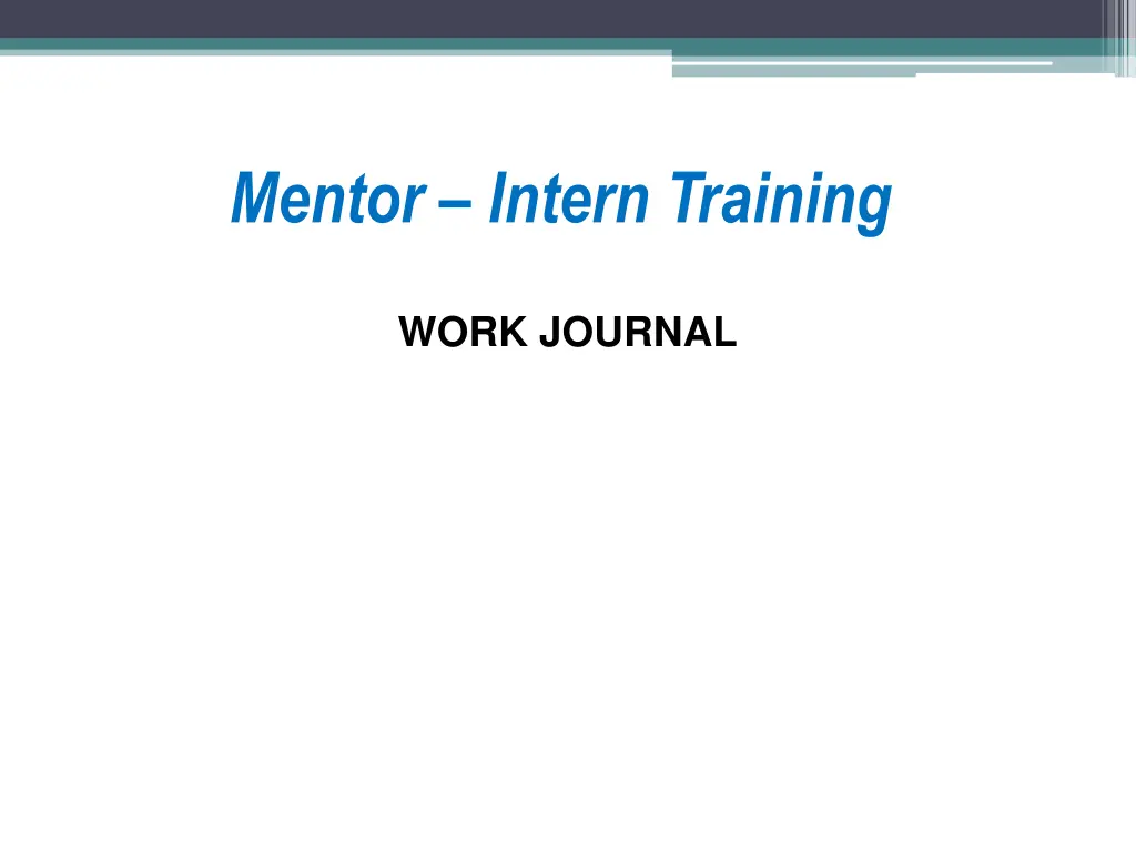 mentor intern training 3