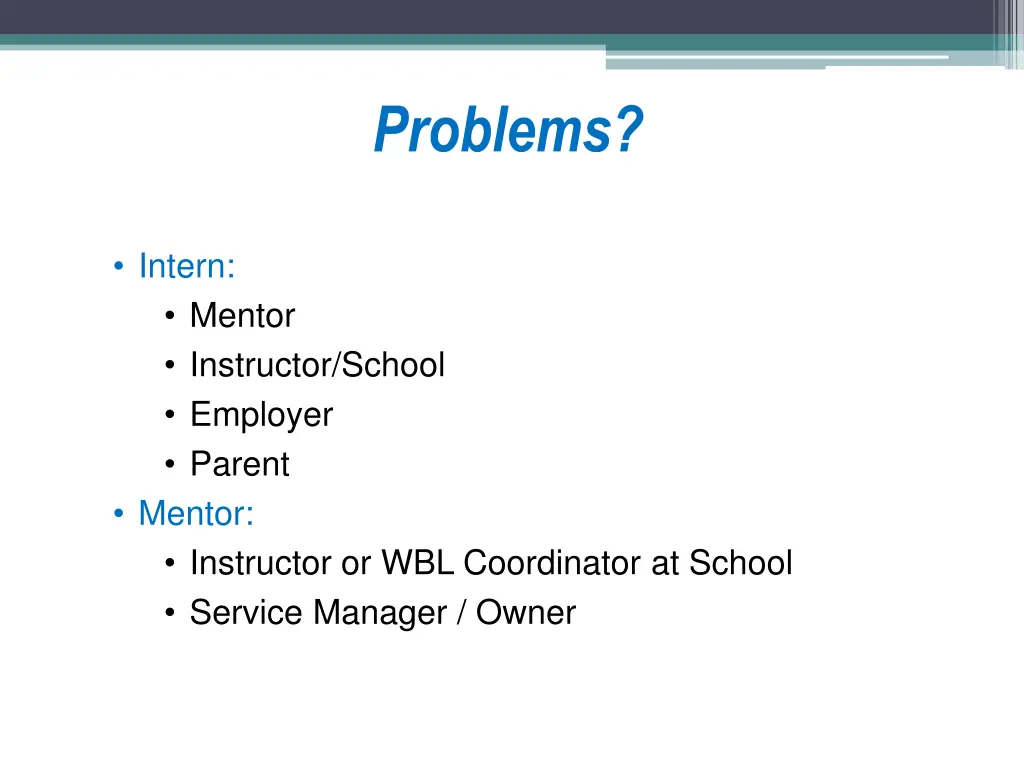 problems