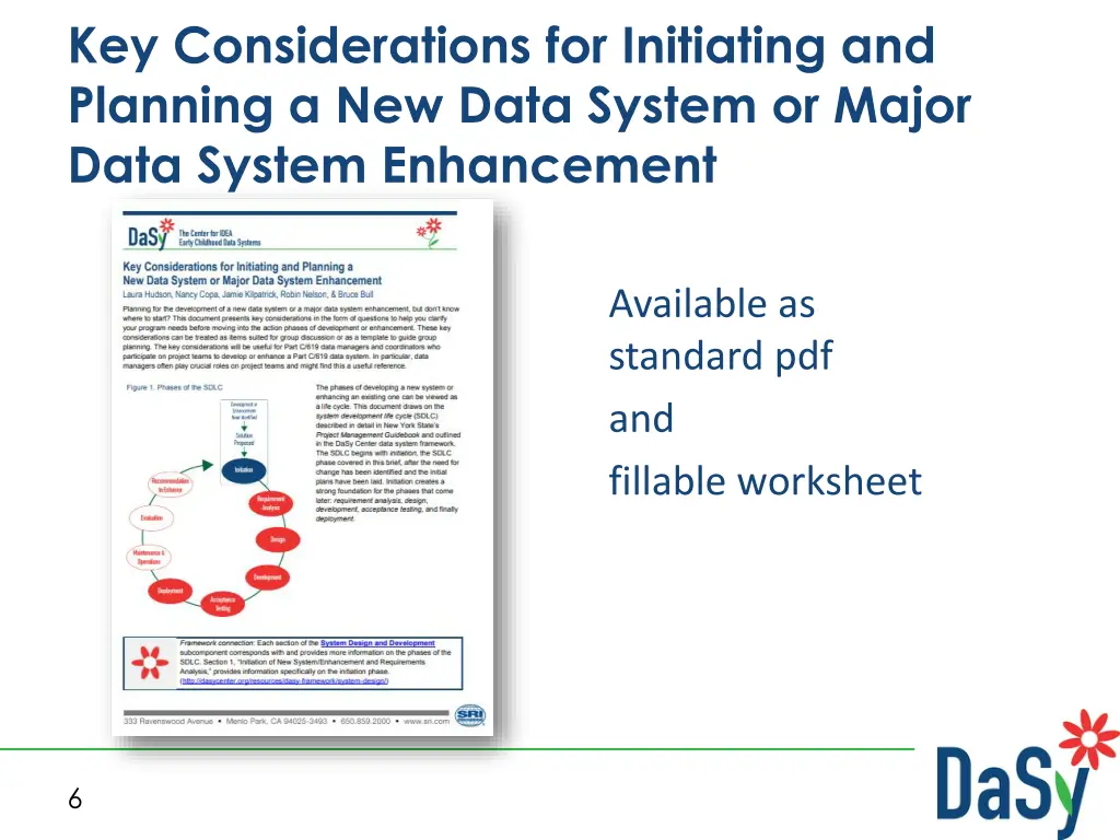 key considerations for initiating and planning